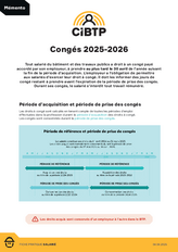 Mémento Congés