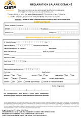 Déclaration de début de détachement